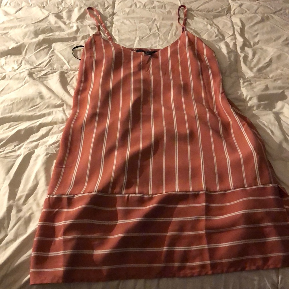 Pinkish Striped little light dress